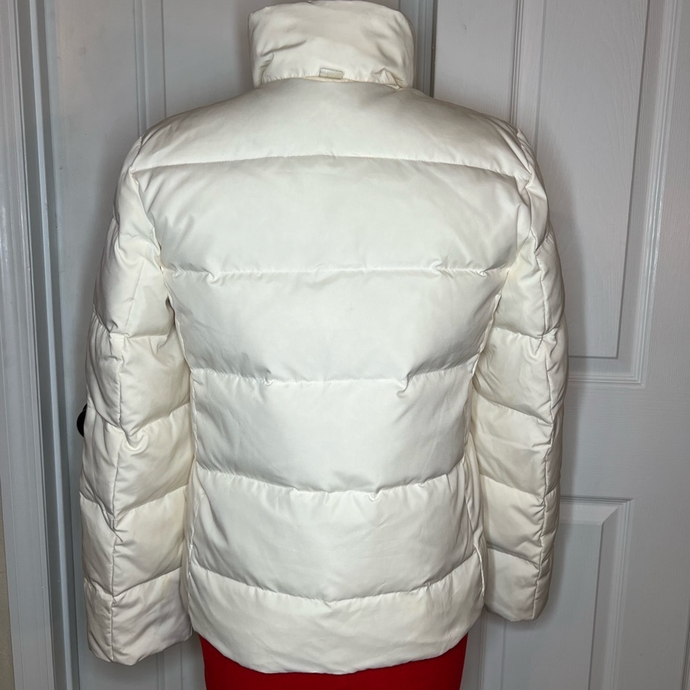 New York & Company Down Feather Filled Puffer Jacket Off White Womens Small. - Picture 4 of 10